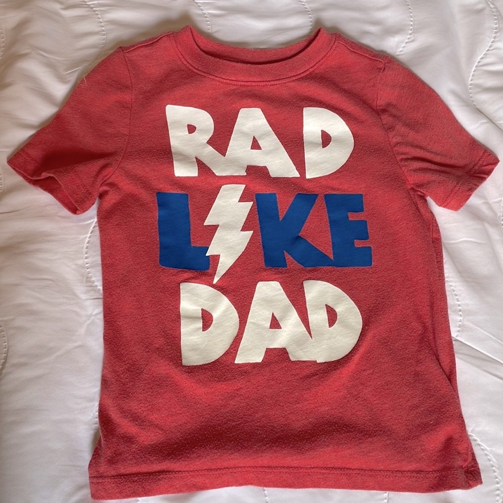 Red printed t-shirt 4T